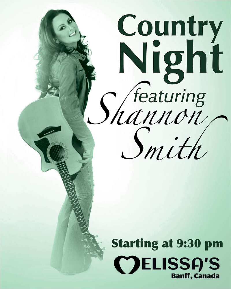 Country Night with Shannon Smith Band - Apr 30th @ Melissa's Missteak