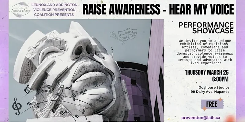Raise Awareness - Hear My Voice - Apr 30th @ Doghouse Studios