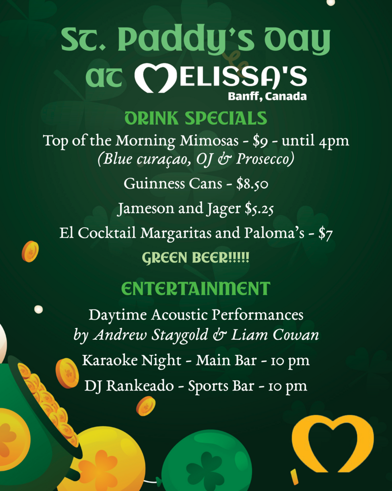 St. Paddy's Day at Mel's! - May 6th @ Melissa's Missteak