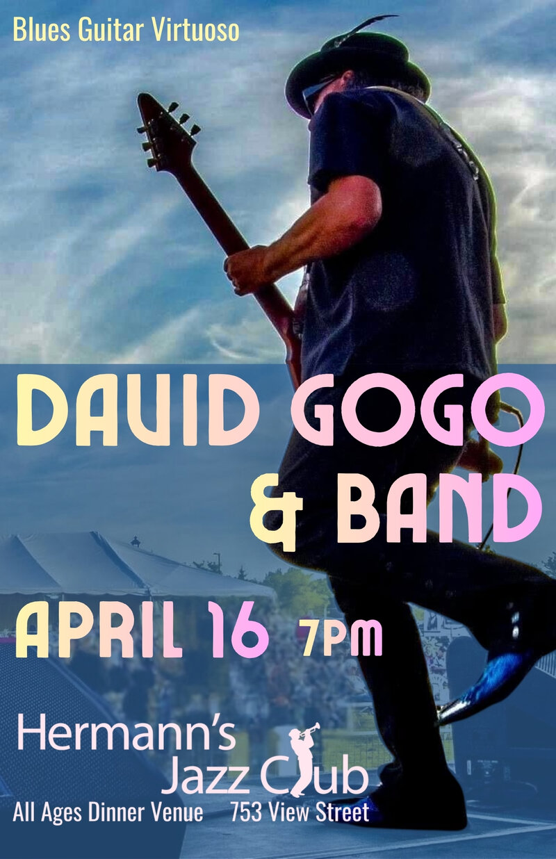 David Gogo & Band - May 8th @ Hermann's Jazz Club