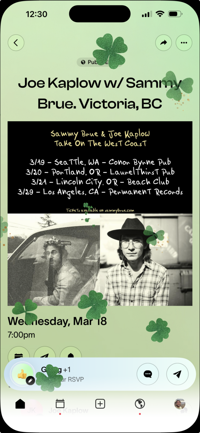 Joe Kaplow / Sammy Brue - Jun 5th @ Synod Space