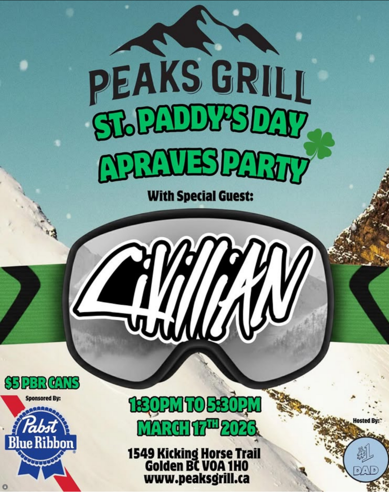 St. Paddy's Apraves Party - May 1st @ Peaks Grill
