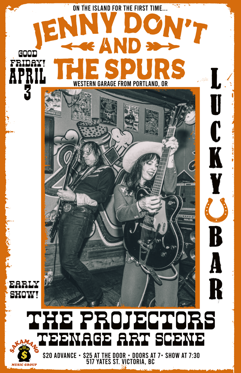 Jenny Don't & The Spurs (Portland) Live at Lucky Bar w/ The Projectors & Teenage Art Scene - May 11th @ Lucky Bar