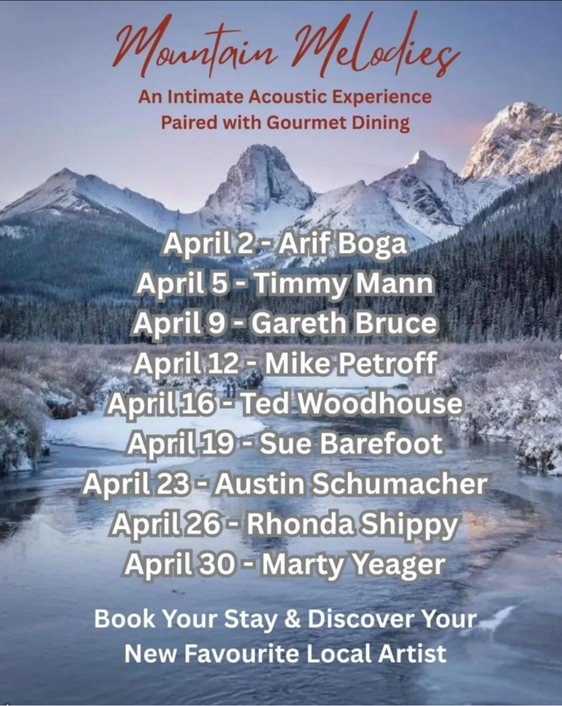 Mountain Melodies: Arif Boga - May 1st @ Mount Engadine Lodge