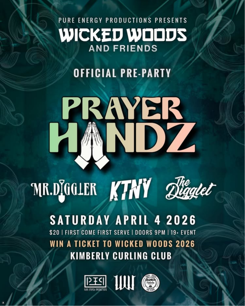 Wicked Woods Official Pre-Party: Kimberley Edition - May 6th @ Kimberley Curling Club