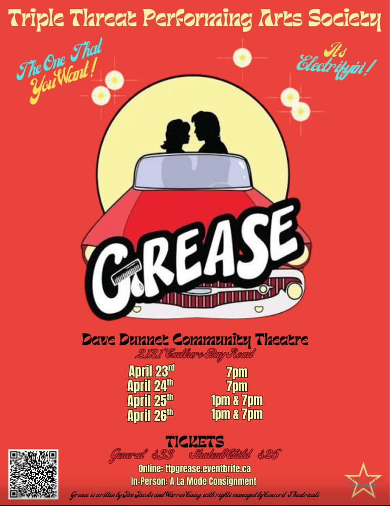 GREASE - May 6th @ Dave Dunnet Theatre