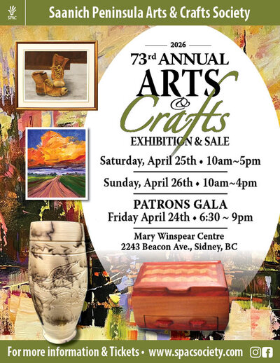 Saanich Peninsula arts & Crafts Society 73rd Annual Exhibition & Sale - May 6th @ Mary Winspear Centre