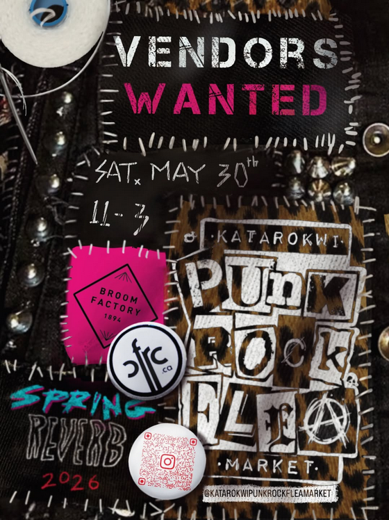 Spring Reverb - Katarokwi Punk Rock Flea Market: The Meringues, Havana Syndrome, CFRC DJs @ Broom Factory May 30 2026 - May 6th @ Broom Factory