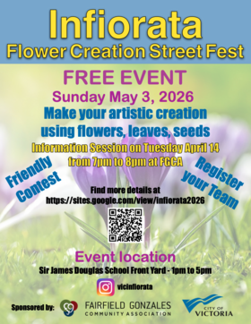 Infiorata Flower Creation Street Fest - Jun 29th @ 401 Moss Street - Sir James Douglas Elementary School