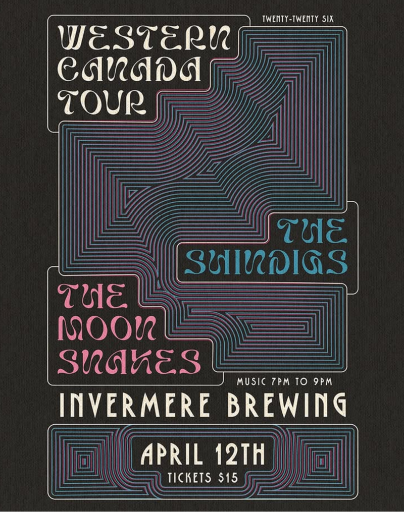 The Moonsnakes & The Shindigs at Invermere Brewing - May 16th @ Invermere Brewing Co.