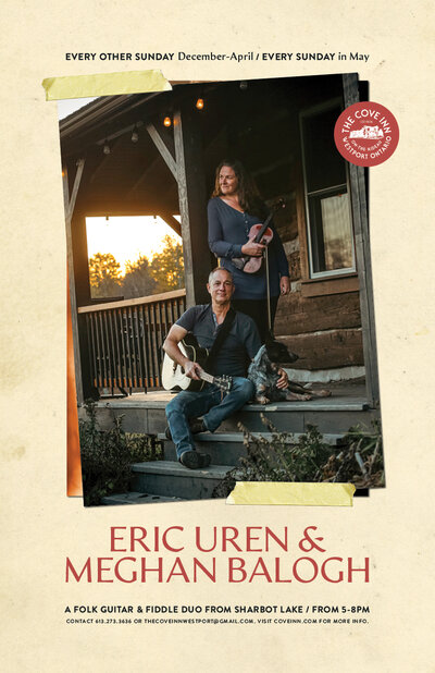 Eric Uren, Meghan Balogh @ The Cove Inn Apr 19 2026 - May 6th @ The Cove Inn