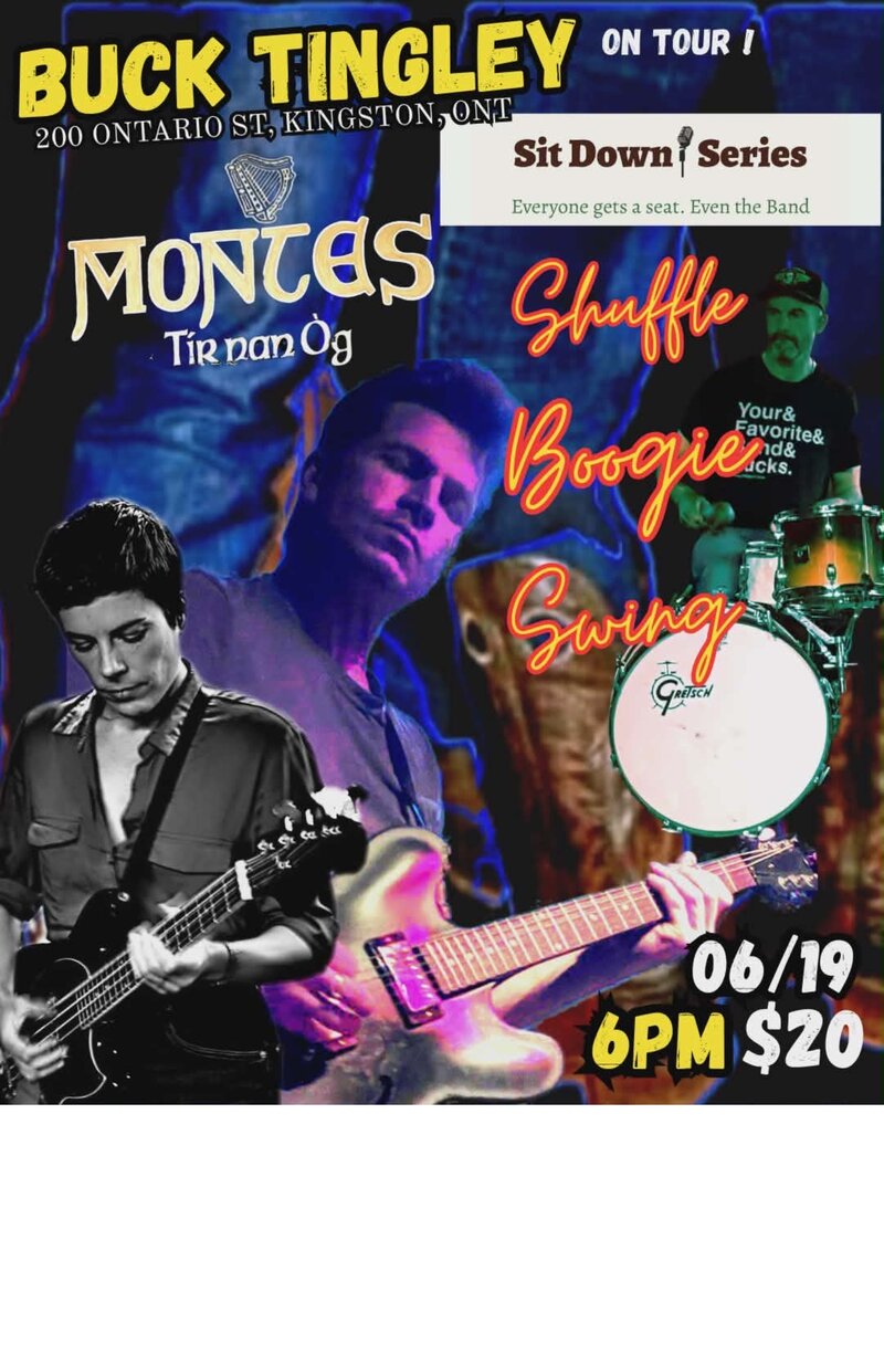 Sit Down Series: Buck Tingley @ Monte's Jun 19 2026 - May 6th @ Monte's