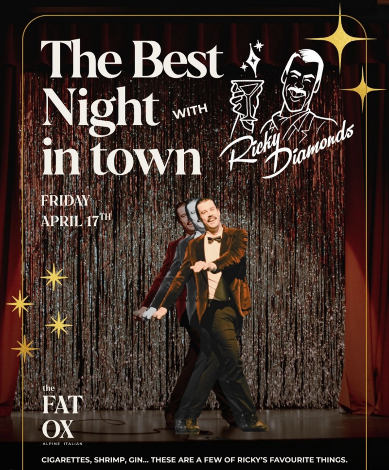 Ricky Diamonds Comes to Banff! - May 19th @ Fat Ox