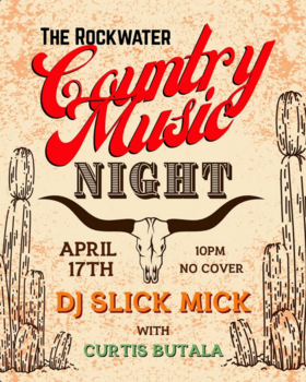 Country Music Night - May 6th @ Rockwater Grill & Bar