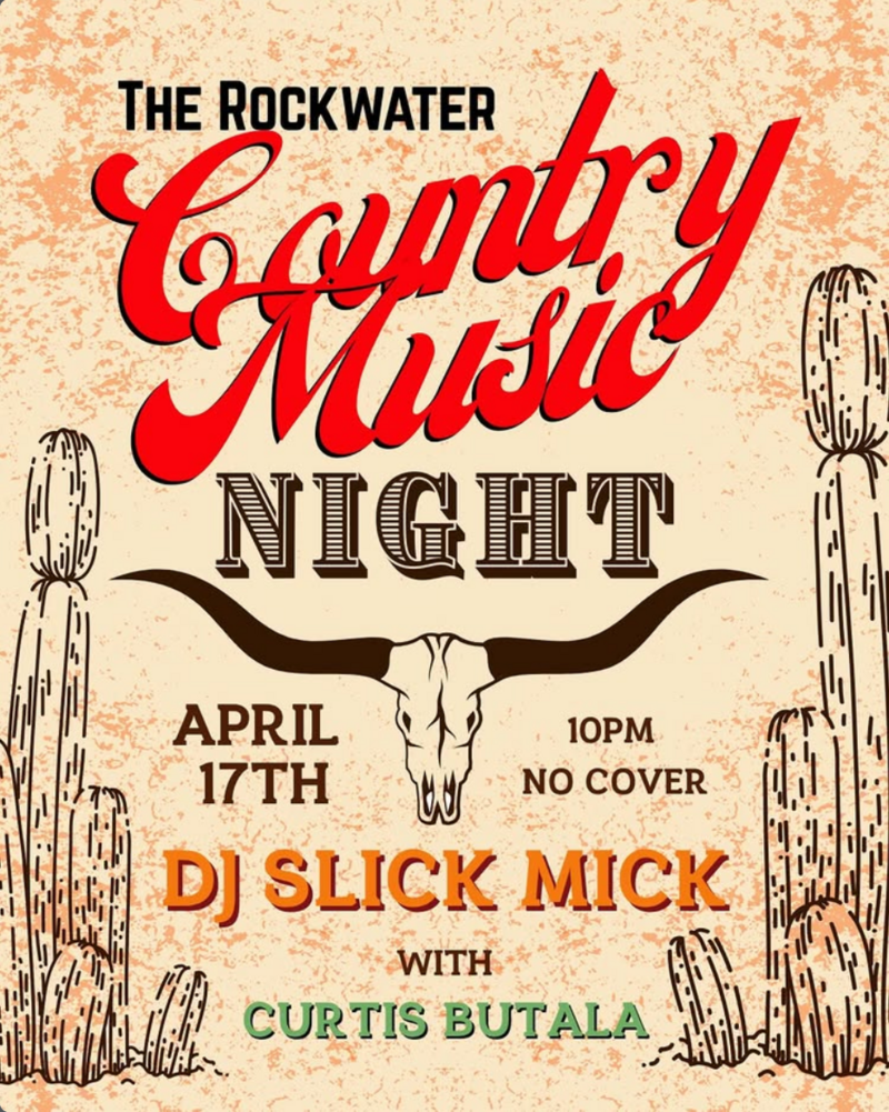 Country Music Night - May 16th @ Rockwater Grill & Bar