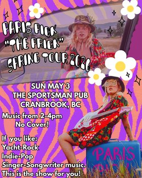 Paris Pick -  Solo Show! - May 6th @ The Sportsman Pub