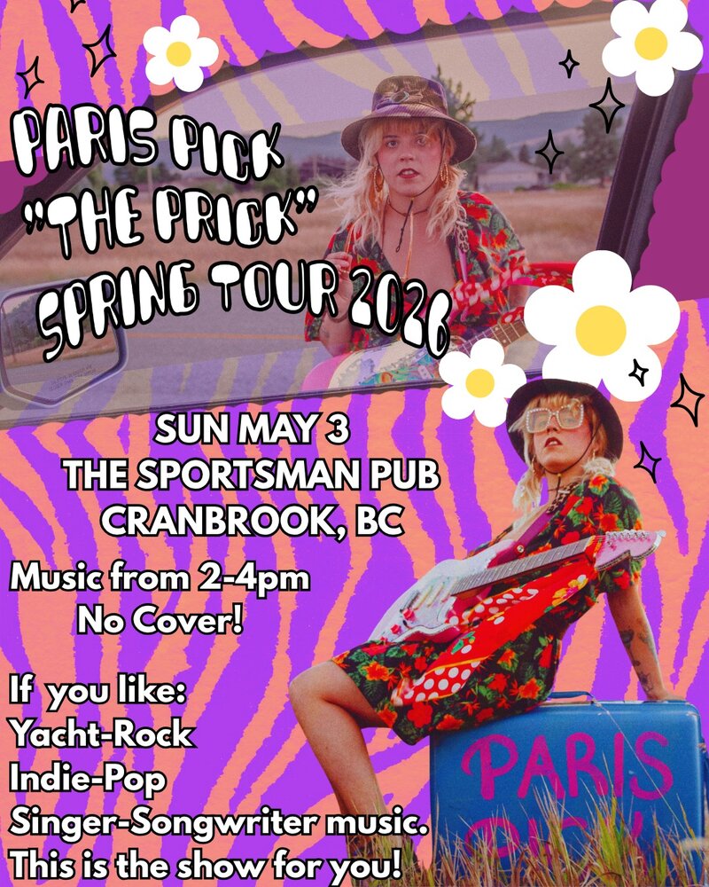 Paris Pick -  Solo Show! @ The Sportsman Pub - May 03, 2026