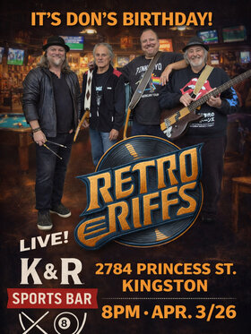 It&rsquo;s Don's Birthday: Retroriffs @ K&R Sports Bar Apr 3 2026 - May 1st @ K&R Sports Bar