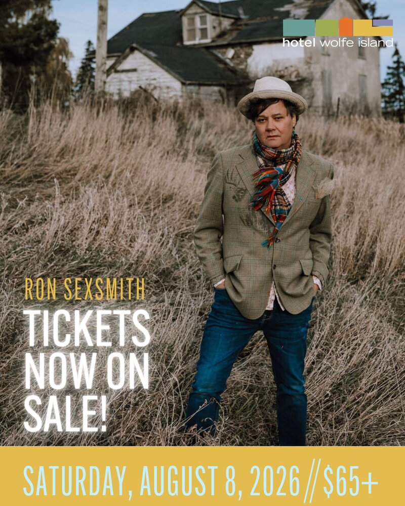 Ron Sexsmith @ Hotel Wolfe Island Aug 8 2026 - May 6th @ Hotel Wolfe Island