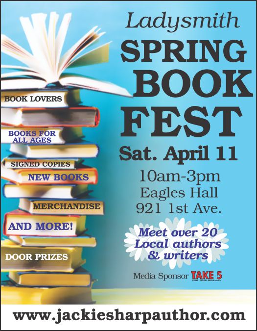 Ladysmith Spring Book Fest - Jun 4th @ Eagles Hall Ladysmith