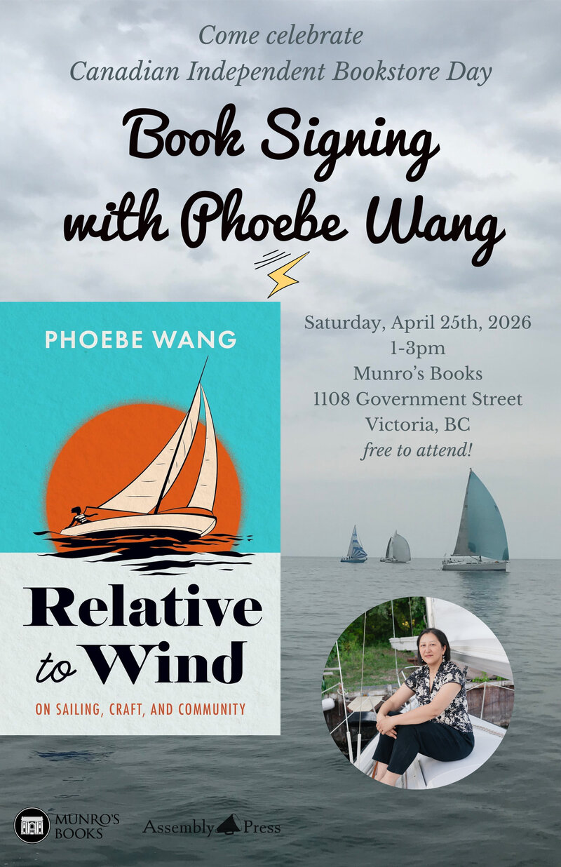 Book Signing with Phoebe Wang - May 14th @ Munro's Books