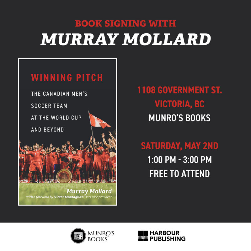 Book Signing with Murray Mollard - May 14th @ Munro's Books