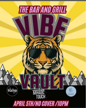 Vibe Vault: April Edition - May 6th @ The Bar and Grill