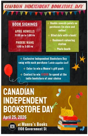 Canadian Independent Bookstore Day! - Jun 28th @ Munro's Books