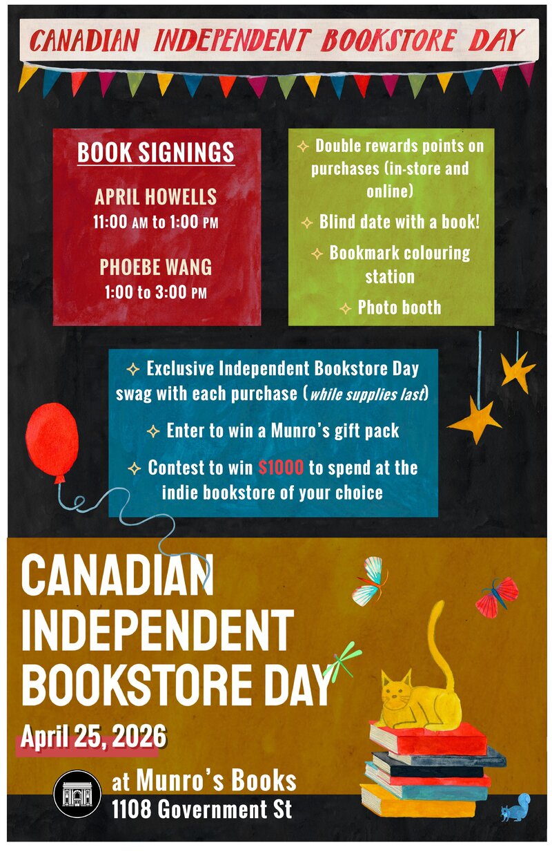 Canadian Independent Bookstore Day! - May 14th @ Munro's Books