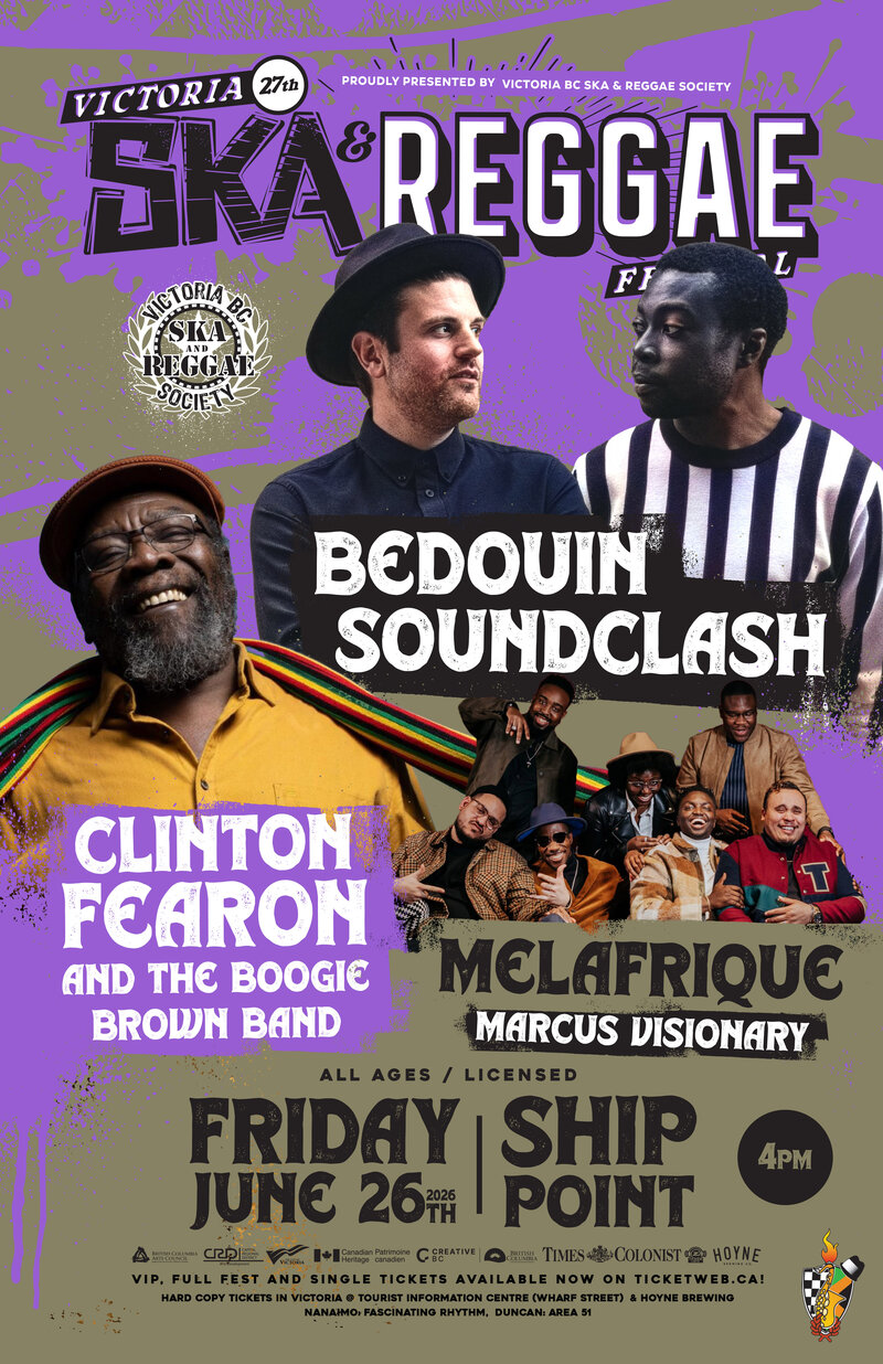 Bedouin Soundclash, Clinton Fearon & The Boogie Brown Band, Melafrique, Marcus Visionary - May 9th @ Ship Point (Inner Harbour)
