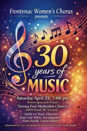 Frontenac  Women's Chorus - May 1st @ Verona Free Methodist Church