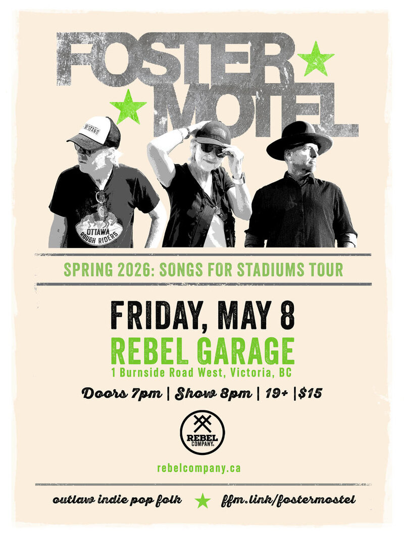 Foster Motel: Foster Motel, Jane Gowan, Matt Kennedy, Joel Stewart @ Rebel Garage May 8 2026 - May 10th @ Rebel Garage
