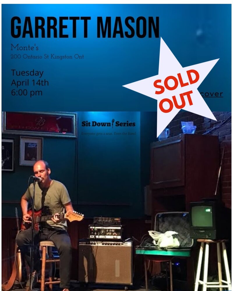 Sit Down Series: Garrett Mason @ Monte's - Apr 14, 2026