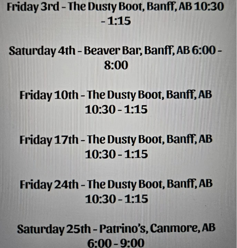 Tyler Wood at The Dusty Boot! - May 6th @ The Dusty Boot