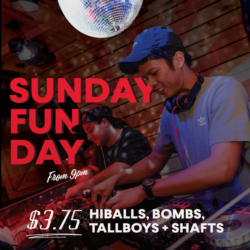 SUNDAY FUNDAY w/ DJs LT & Raven - May 13th @ High Rollers