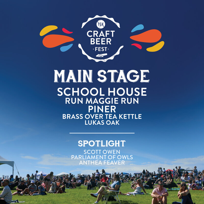 YGK Craft Beer Fest: School House, Run Maggie Run, Scott Owen, Piner, Parliament of Owls, Brass Over Tea Kettle, Anthea Feaver, Lukas Oak @ Fort Henry Jun 13 2026 - May 6th @ Fort Henry