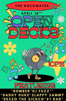 Open Decks: April! - May 6th @ Rockwater Grill & Bar