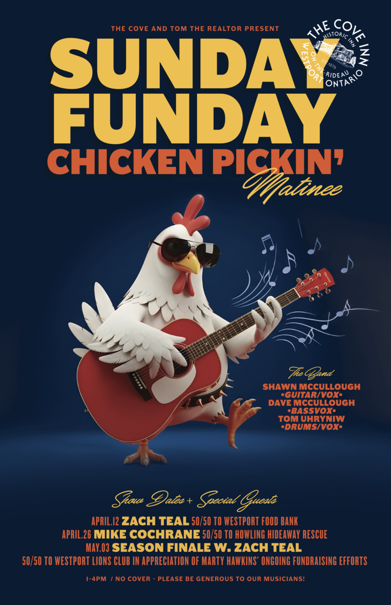 Sunday Funday: Chicken Pickin' @ The Cove Inn Apr 26 2026 - May 6th @ The Cove Inn