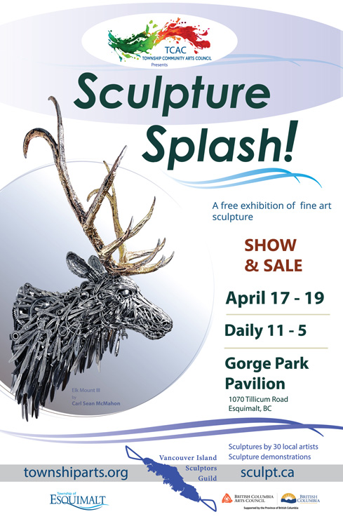Sculpture Splash 2026 - May 6th @ Esquimalt Gorge Park Pavilion
