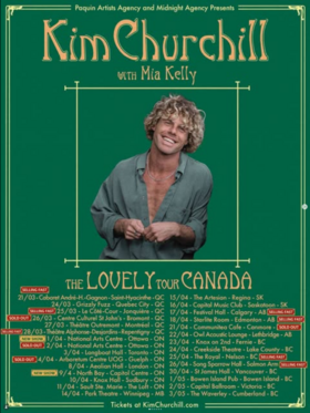 Kim Churchill with Mia Kelly: The Lovely Tour Canada - May 6th @ Knox on 2nd