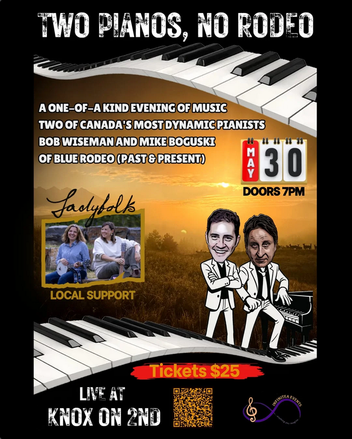 Two Pianos, No Rodeo - May 6th @ Knox on 2nd