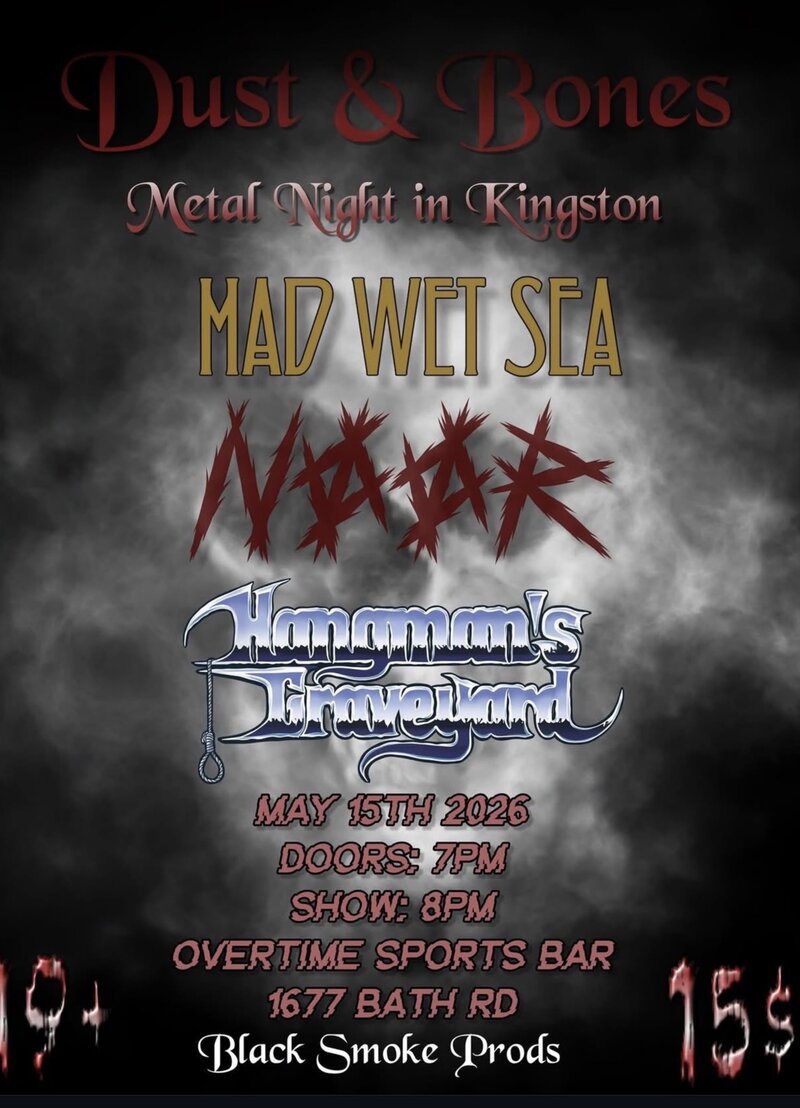 Mad Wet Sea, Noor, Hangman's Graveyard @ Overtime Sports Bar May 15 2026 - May 6th @ Overtime Sports Bar