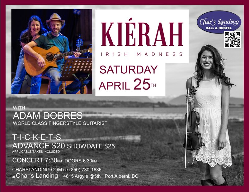 Kierah: A Night of Celtic Music with Adam Dobres - Apr 30th @ Char's Landing