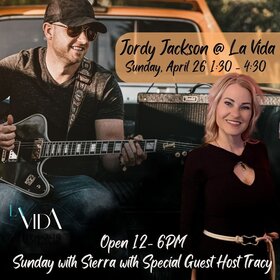 Live Music Sunday: Jordy Jackson @ La Vida Bistrobar and Social Apr 26 2026 - May 1st @ La Vida Bistrobar and Social