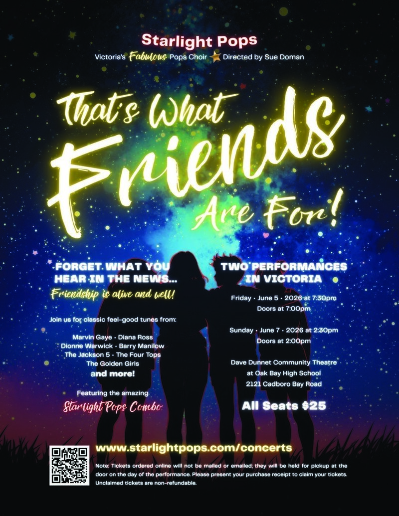 Starlight Pops presents "That's What Friends Are For!" - May 6th @ Dave Dunnet Theatre