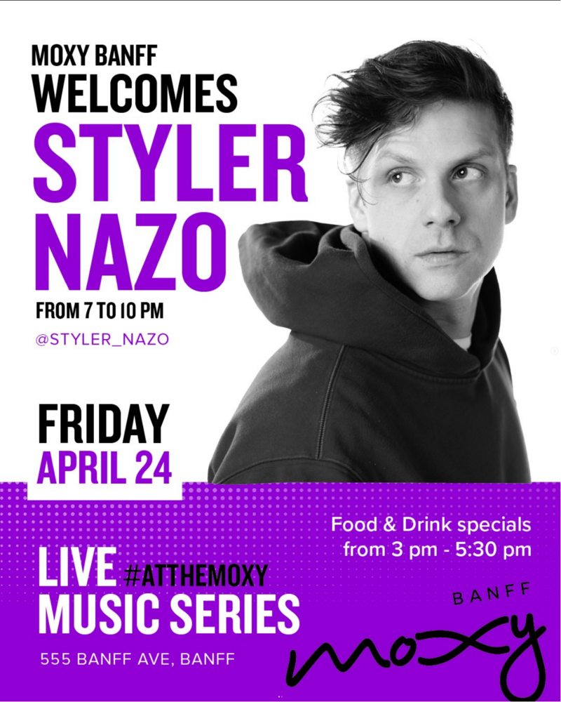 #LiveAtTheMoxy presents: Styler Nazo - May 6th @ Moxy Hotel