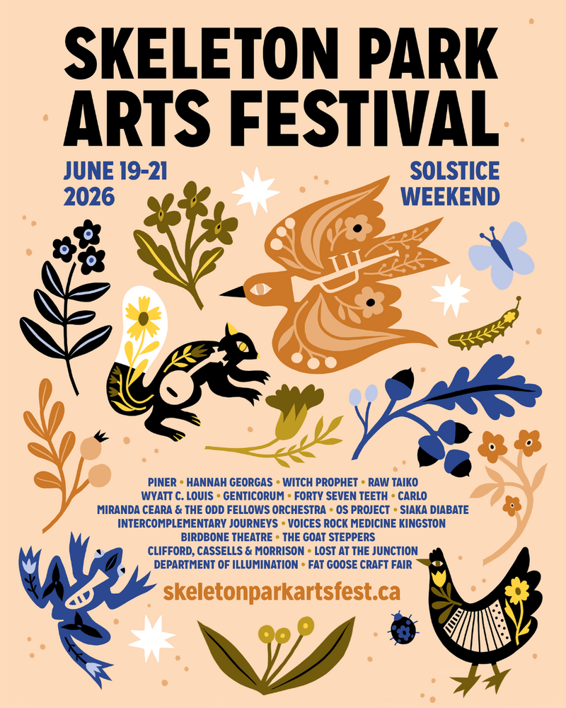 Skeleton Park Arts Festival - Sounds on Sydenham: Piner, Forty Seven Teeth, Witch Prophet, Hannah Georgas @ McBurney Park Jun 21 2026 - May 6th @ McBurney Park