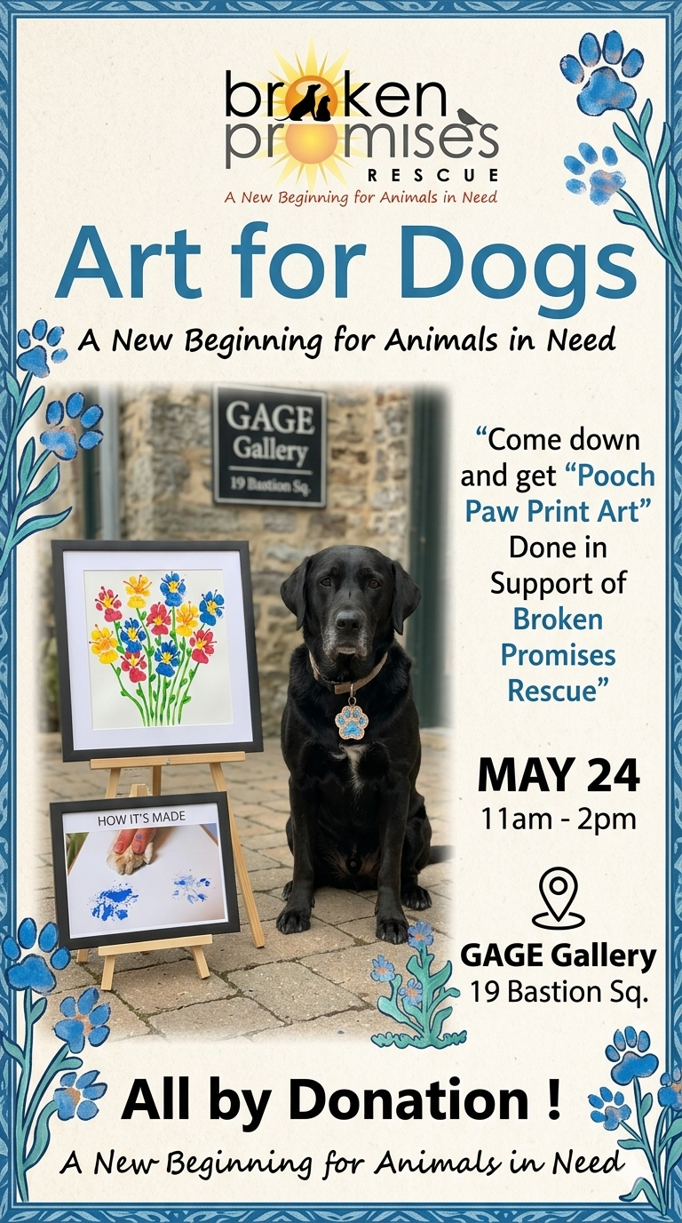 Broken Promises: Art for Dogs - May 7th @ Gage Gallery Arts Collective