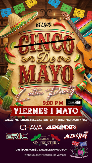 Cinco De Mayo - May 6th @ Studio 919
