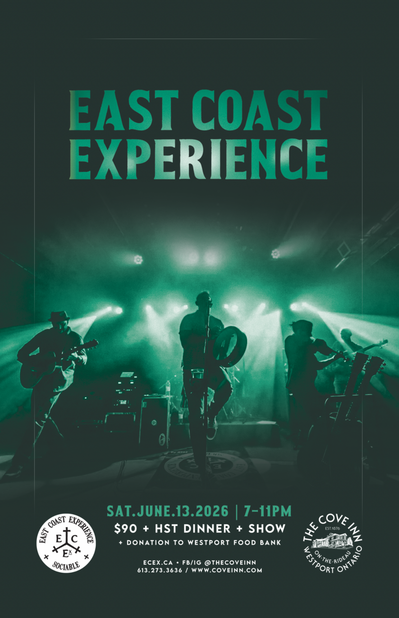 East Coast Experience @ The Cove Inn Jun 13 2026 - May 2nd @ The Cove Inn